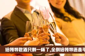 给领导敬酒只剩一杯了,全倒给领导还是平分？视频封面