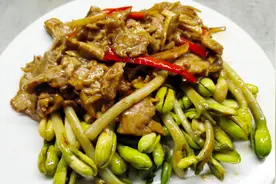 花生菇炒瘦肉，菇爽脆多汁，瘦肉滑嫩弹牙，星级家常菜视频封面