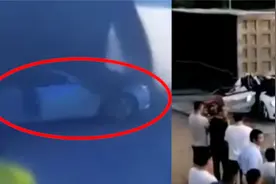 2死1伤！大货车侧翻压扁一奥迪小车，事发瞬间副驾驶有人打开车门视频封面