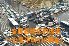 全球最堵车的城市，一公里停510辆车，开车上路等于浪费时间！视频封面