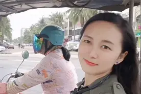 体验海南特色摩的，把豪爵125改成偏三轮，大姐的骑车技术真厉害