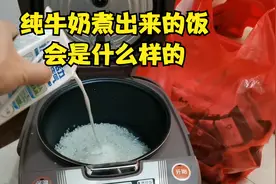 纯牛奶做出来的饭能吃吗，广州一打工仔竟用牛奶煮饭，太香了视频封面