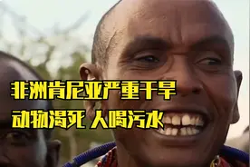 非洲肯尼亚严重干旱地区：动物和人喝一样的水，污水都是一种奢求视频封面