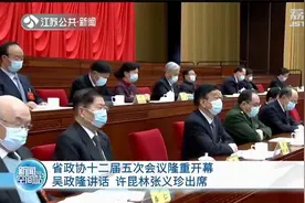 江苏省政协十二届五次会议隆重开幕 吴政隆讲话 许昆林张义珍出席视频封面
