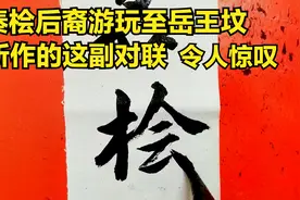 秦桧后裔游玩至岳王坟所作的这副对联，堪称千年绝对，令人惊叹视频封面