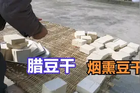 第一批传统手工豆腐，小志父子准备用来做腊豆干，这种做法够地道视频封面