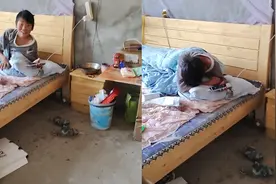 在外工作的妈妈突然回家，孩子的反应看哭网友：从惊讶欣喜到破防视频封面