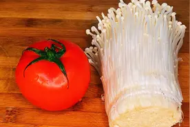 1个西红柿，1把金针菇，我家一周吃5次，营养鲜嫩又开胃，太香了