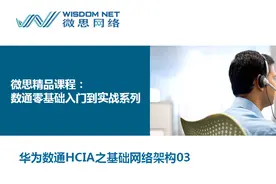 【微思网络】华为HCIA/HCIP/HCIE 数通datecom技术基础网络架构03