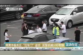 两男子服务区“拉车门”盗窃，民警抓捕仅10秒制服！视频封面