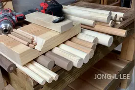 【木工】 你知道方形的木头是怎样被打磨成圆形的吗？