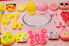 这样一半黄色一半粉色来混泥，你试过吗？无硼砂猜猜结果会什么样