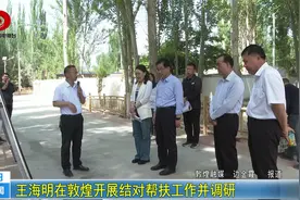 王海明在敦煌开展结对帮扶工作并调研视频封面