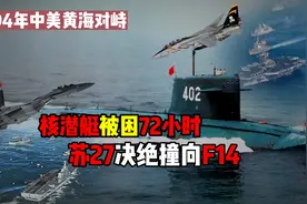 1994年中美黄海对峙，核潜艇被困72小时，苏27决绝撞向F14