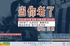 游子致敬经典：吉他弹唱赵照《当你老了》十首经典都市民谣弹唱⑨视频封面