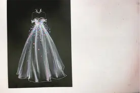 服装设计手绘学习：黑色卡纸绘画仙气飘飘的小裙子视频封面