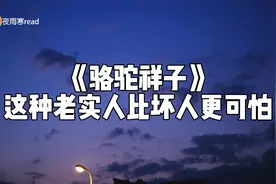 读老舍的《骆驼祥子》，祥子这种老实人其实比坏人更可怕视频封面