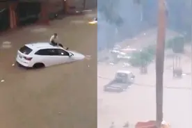 今年迄今为止全国最猛特大暴雨袭击广西东兴 房屋被淹 汽车满街漂视频封面