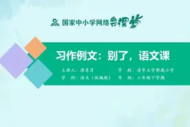 小学6年级语文同步课-下册(统编版)-19讲:别了，语文课(习作例文)视频封面