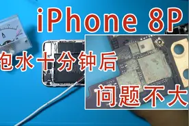 iPhone 8P泡水十分钟，主板全是腐蚀痕迹，师傅一看：问题不大视频封面