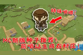我的世界：MC新版超有趣种子推荐！掠夺者直接生成在村庄内部！