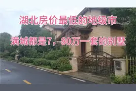 羡慕国外的别墅生活？实拍湖北房价最低的地市，满城都是便宜别墅