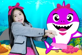 少儿启蒙！超高人气鲨鱼宝宝英文儿歌《Baby Shark》益智儿童早教视频封面