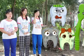 牙齿宝宝集体大逃亡，原来是小朋友不讲卫生造成的，大家不能学她
