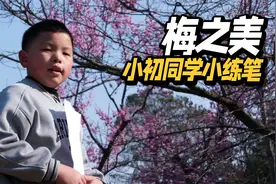 东湖的梅花开了，带小初春日赏花，分享小练笔《梅之美》@初游记视频封面