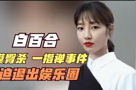 白百合因摸T杀 一指禅事件，被迫退出娱乐圈，错失破百亿票房女星
