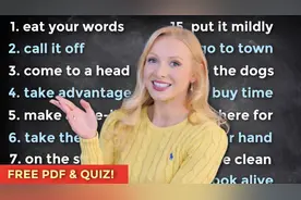 30 条超级常用英语短语 - 您可以每天使用它们！ (+ PDF & 测验)视频封面