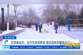 甘肃嘉峪关：迎今年首场降雪，最低温降到零下16℃|正点财经视频封面