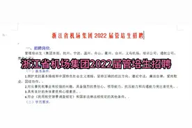 浙江省机场集团2022届管培生招聘视频封面