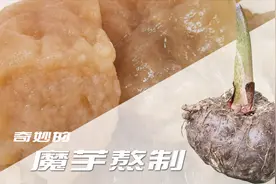 美味有趣的魔芋，熬制方法比较独特，拿一斤猪肉也不愿意换的食材视频封面