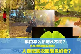 银杏如何拍摄才与众不同？人像配啥衣服好看，这九点经验建议收藏
