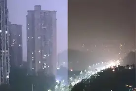 强降水突袭重庆，闪电频繁深夜亮如白昼 网友：以为没睡就要起了视频封面