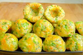 3种蔬菜2种面，教你做营养菜窝头，不揉面不发面，当早餐也来得及