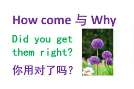 How come与Why 你用对了吗？
