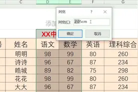Excel电子表格怎样将行高列宽的单位设置成厘米或者毫米?