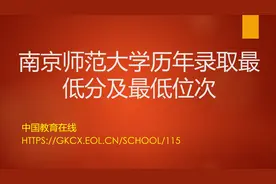 南京师范大学各省份历年录取最低分及最低位次视频封面