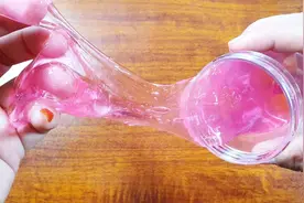 用婴儿沐浴露制作水晶泥，手感顺滑像牛奶般细腻，无硼砂超好玩视频封面