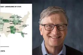 比尔·盖茨成美国“最大地主”：拥有163万亩农田相当于两个纽约视频封面