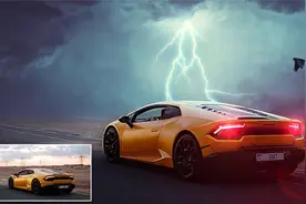 使用 Boris FX Optics插件Photoshop 教程进行汽车科幻闪电合成