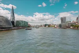 英国伦敦-标志性的“大笨钟”钟楼和威斯敏斯特大教堂都非常著名视频封面