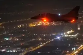 现场视频：夜幕下，多架歼-10C战机升空进行对抗性演练视频封面