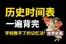 世界历史时间表，核心考点一遍背完，学校可能没这么教过你