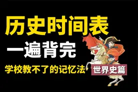 世界历史时间表，核心考点一遍背完，学校可能没这么教过你
