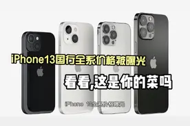 iPhone13国行全系价格被曝光，看看，这是你的菜吗？视频封面