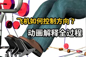 飞机没有方向盘是如何控制方向的？3D动画展示原理，看完长知识了视频封面