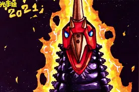 可以伪装成人类的超兽，独角超兽巴克西姆手绘卡补完！